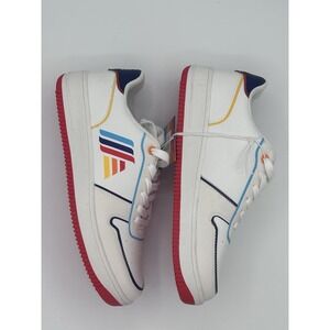 ALDI Gear 2024 Women's Size 7 Retro 80s Style Multicolor White Sneakers NEW